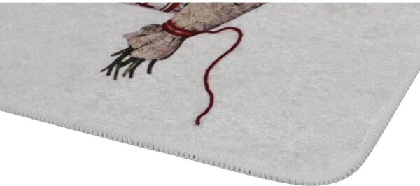 Fioletowo-jasnoszare dywaniki łazienkowe zestaw 2 szt. 60x100 cm Purpura – Foutastic