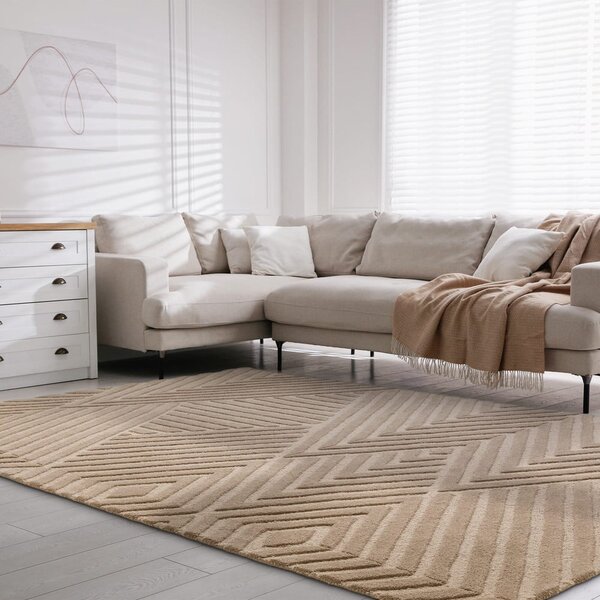Jasnobrązowy dywan wełniany 120x170 cm Hague – Asiatic Carpets