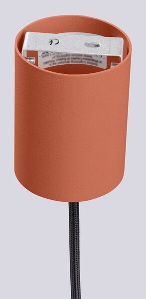 Pomarańczowa lampa wisząca ze szklanym kloszem ø 12 cm Orbital – Sollux