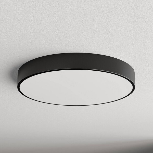 Plafon z czujnikiem ruchu Cleo 600 TEMAR LIGHTING, czarny, salon / jadalnia, metal, nowoczesny