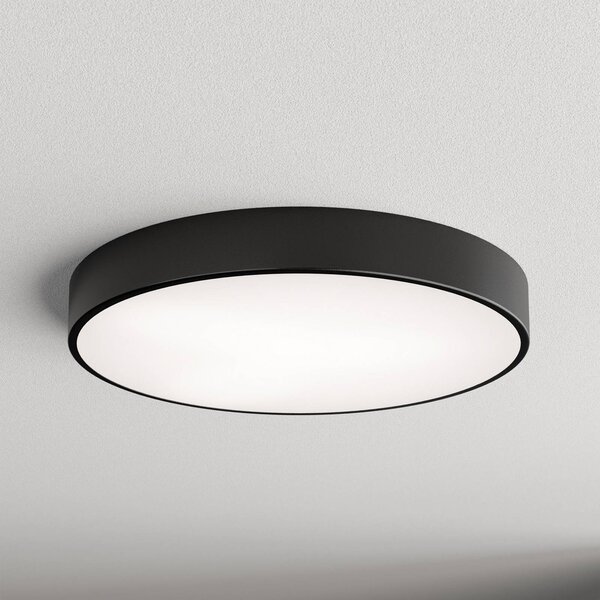 Plafon z czujnikiem ruchu Cleo 600 TEMAR LIGHTING, czarny, salon / jadalnia, metal, nowoczesny