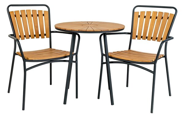 Okrągły stół ogrodowy z litego drewna tekowego ø 70 cm Cleveland – House Nordic