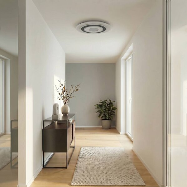 Lampa sufitowa LED Rebeka Lindby, możliwość ściemniania, biały / opal, salon / jadalnia, tworzywo sztuczne, nowoczesny