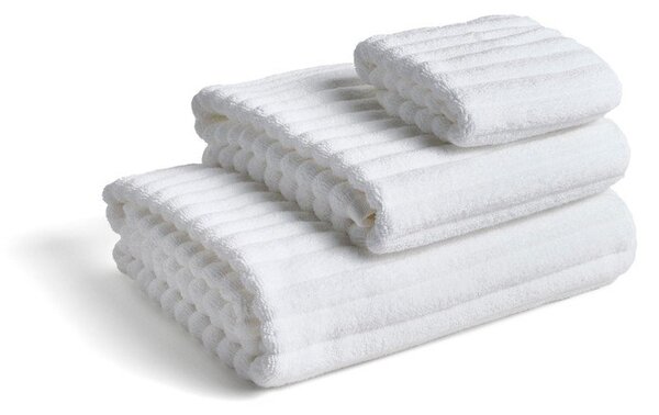 Biały bawełniany ręcznik kąpielowy frotte 70x140 cm Navira – Kave Home