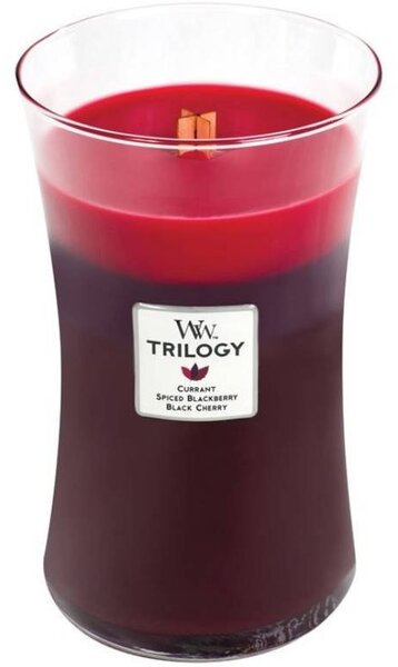 Świeca zapachowa Trilogy Sun Ripened Berries WoodWick duży wazon