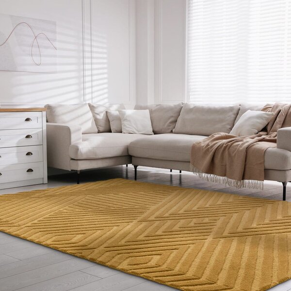 Dywan wełniany w odcieniach ochry 160x230 cm Hague – Asiatic Carpets