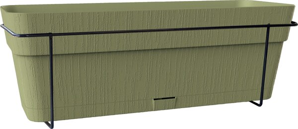 STEFANPLAST Stół balkonowy ETHICA - 9 litrów - 50 x 18 x 17 cm - oliwkowa zieleń