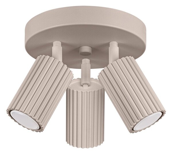Szarobrązowa metalowa lampa punktowa Gleam – Sollux