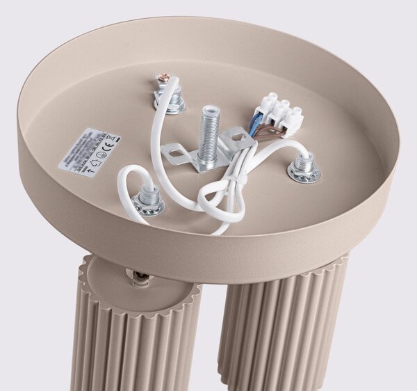 Szarobrązowa metalowa lampa punktowa Gleam – Sollux