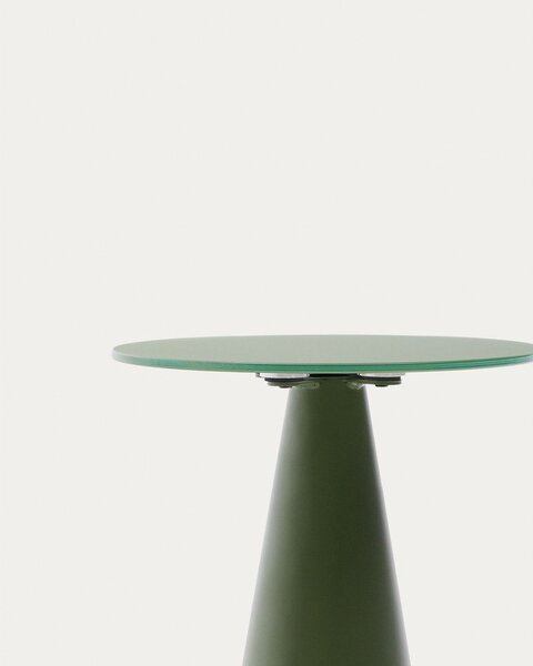 Okrągły stolik ze szklanym blatem ø 35 cm Wilshire – Kave Home
