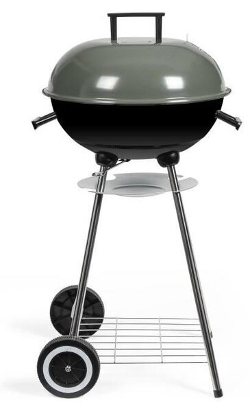 Grill węglowy - LIVOO - DOC172K - średnica 41 cm - Ruszt do grillowania ze stali chromowanej - Wysokość 69,5 cm - Uchwyty - 2 przekładnie