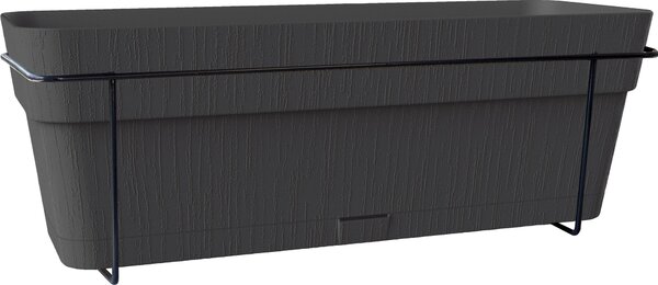 STEFANPLAST Stół balkonowy ETHICA - 9 L - 50 x 18 x 17 cm - Szary (grafit)