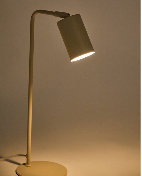 Beżowa metalowa lampa stołowa (wysokość 49 cm) Manie – Kave Home