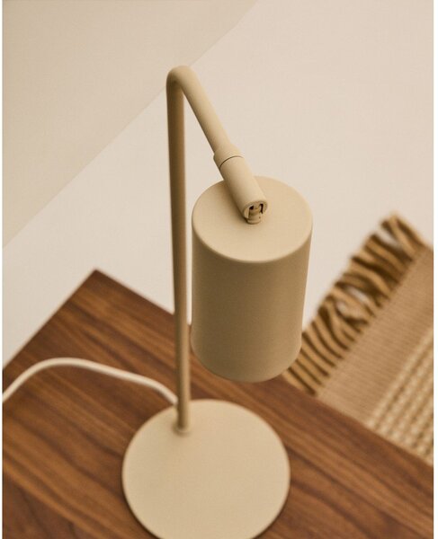 Beżowa metalowa lampa stołowa (wysokość 49 cm) Manie – Kave Home