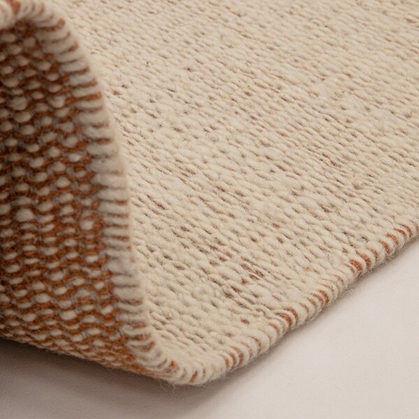 Kremowy/w kolorze terakoty wełniany dywan tkany ręcznie 120x170 cm Lima Rust – Asiatic Carpets