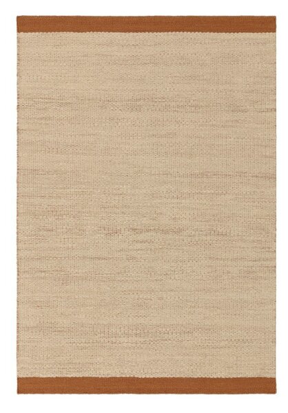 Kremowy/w kolorze terakoty wełniany dywan tkany ręcznie 120x170 cm Lima Rust – Asiatic Carpets