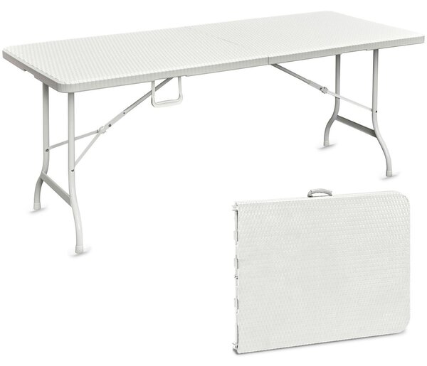Levante - Przenośny stół ogrodowy 180x75 cm - Biały
