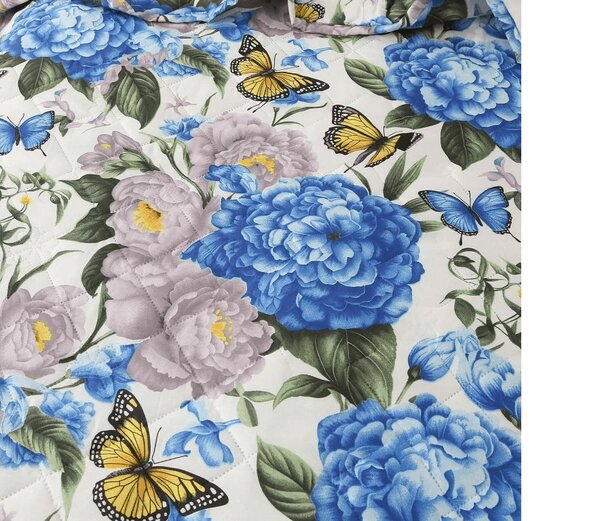Letnia kołdra BUTTERFLY AND FLOWER 140x200 cm, kolorowa