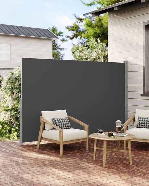 Markiza boczna HORIZON na taras, 160x300cm, szary SongmicsHome