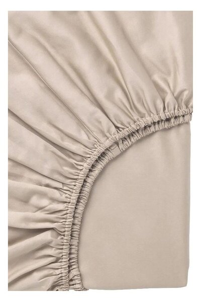 Beżowa pościel jednoosobowa z bawełny renforcé z prześcieradłem 160x220 cm Amore – Mila Home