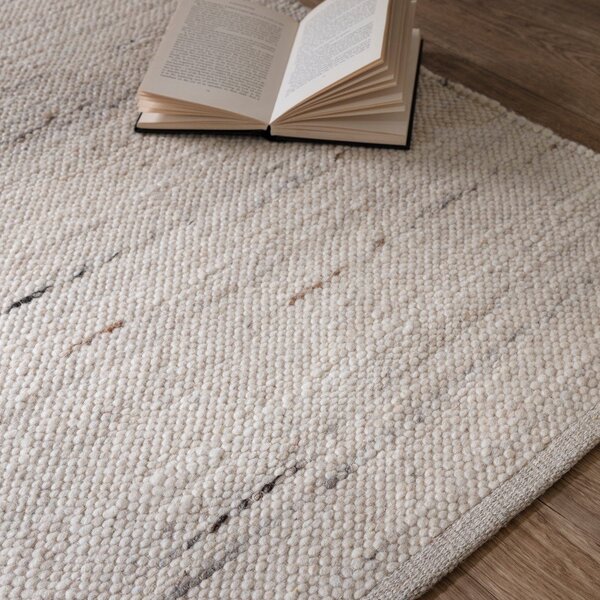 Dywan z mieszanki wełny dwustronny/tkany ręcznie w kolorze kości słoniowej 160x230 cm Birkdale Ivory – Asiatic Carpets