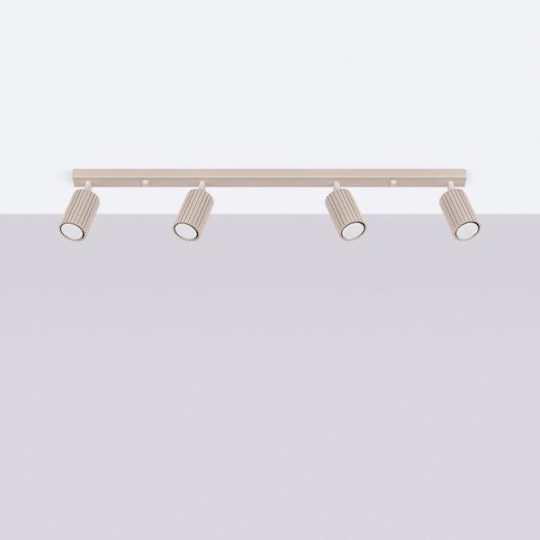 Szarobrązowa metalowa lampa punktowa 6,5x81 cm Gleam – Sollux