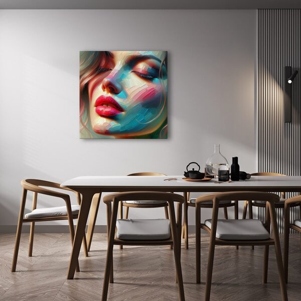 Obraz abstrakcyjny portret kobiety