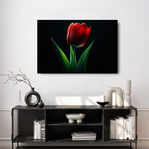 Obraz czerwona elegancja tulipana