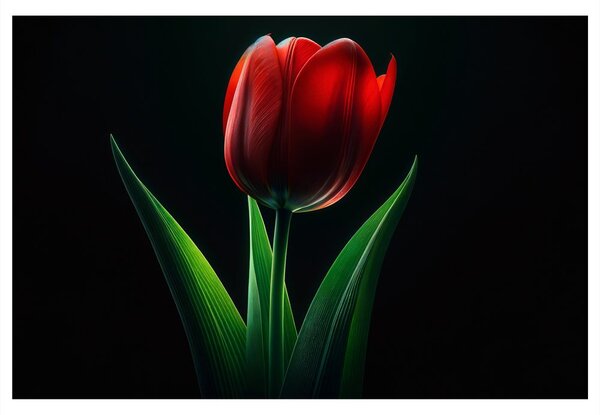 Obraz czerwona elegancja tulipana