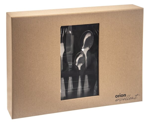 Sztućce 24 szt. ze stali nierdzewnej w kolorze srebra Satin – Orion