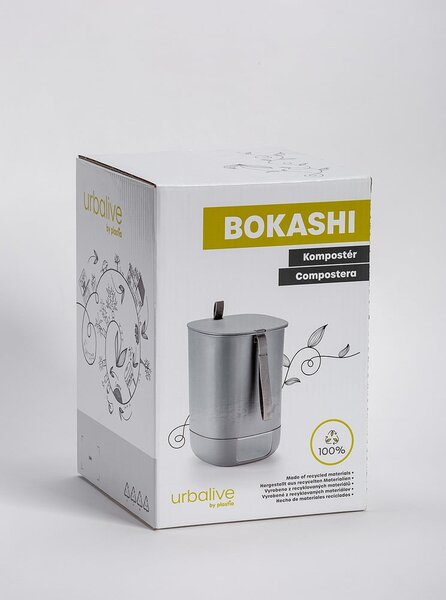 Szary kompostownik 10,6 l Bokashi – Plastia