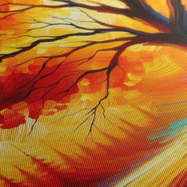 Obraz drzewo życia w płomieniach