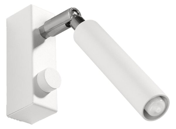 Biała lampa punktowa 10x3 cm Tiden – Sollux