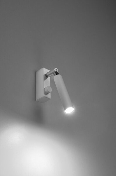 Biała lampa punktowa 10x3 cm Tiden – Sollux