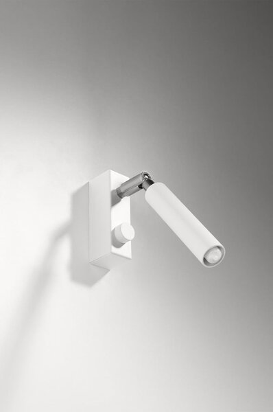 Biała lampa punktowa 10x3 cm Tiden – Sollux