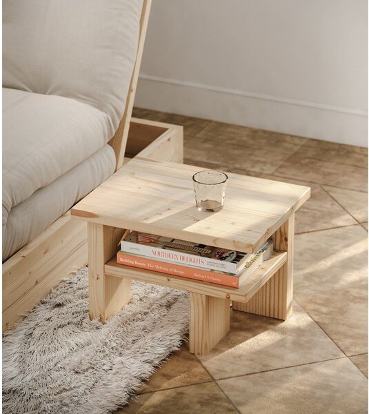 Stolik z litego drewna sosnowego 34x45 cm Japan – Karup Design