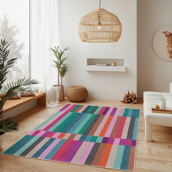 Turkusowy chodnik odpowiedni do prania 60x230 cm Acid Rain – Mila Home