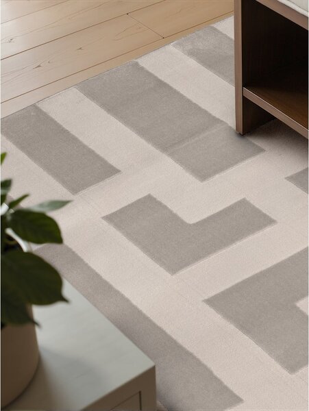 Szaro-kremowy dywan 120x170 cm Perles Onyx – Elle Decoration