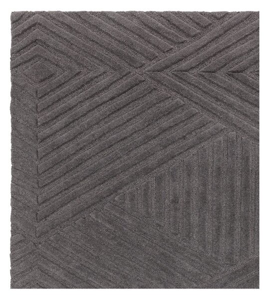 Antracytowy dywan wełniany 160x230 cm Hague – Asiatic Carpets