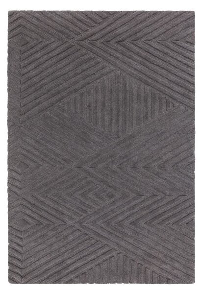 Antracytowy dywan wełniany 160x230 cm Hague – Asiatic Carpets