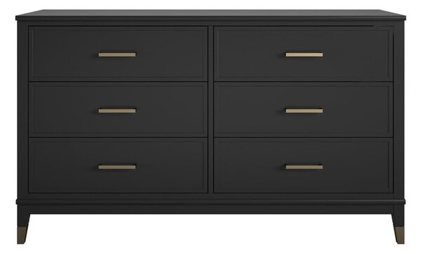 Czarna komoda 144x85x41 cm Westerleigh – Støraa