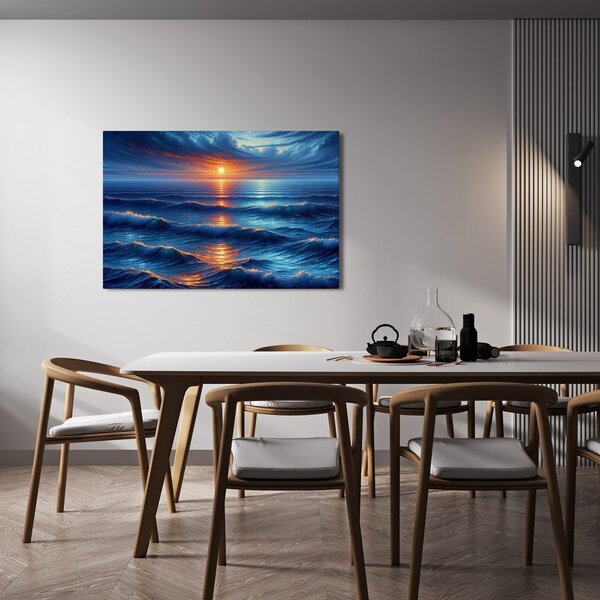 Obraz zachód słońca nad oceanem