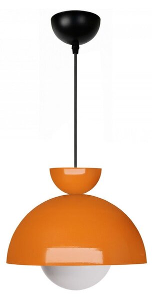 Pomarańczowa lampa wisząca z metalowym kloszem ø 25 cm Arta – Opviq lights