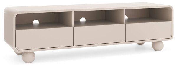 Kaszmirowa szafka RTV na kulistych nóżkach 160 cm P4-C61