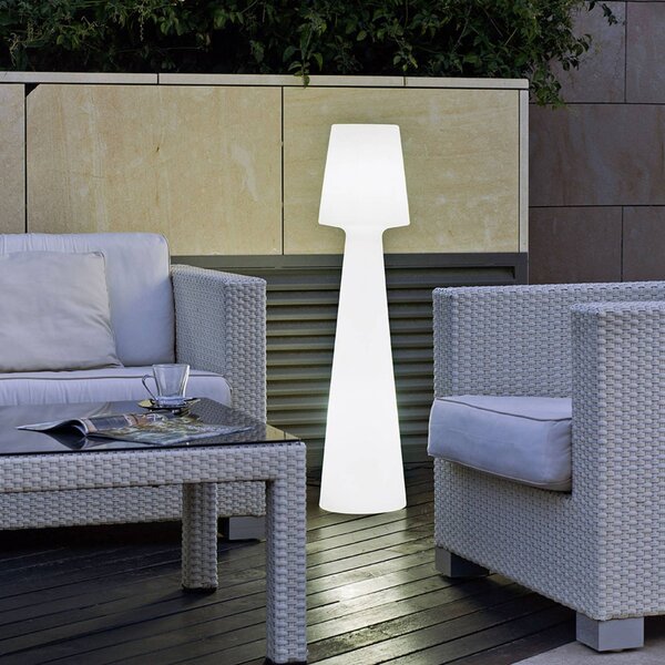 Newgarden Lampa stojąca Lola wysokość 110 cm ciepła biel, biały / opal, tworzywo sztuczne, nowoczesny