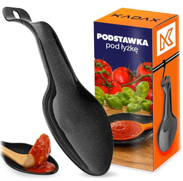 Podstawka pod łyżkę Mauro 29 x 10.5 cm czarna