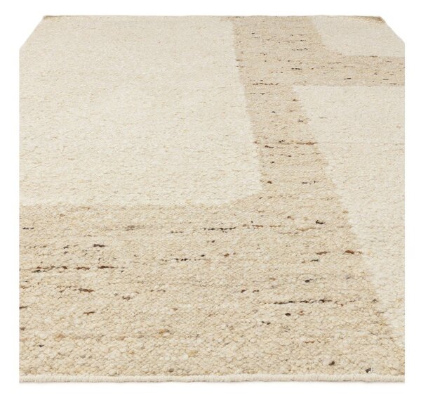 Beżowy wełniany dywan dwustronny/tkany ręcznie 120x170 cm Napa Tumbla – Asiatic Carpets