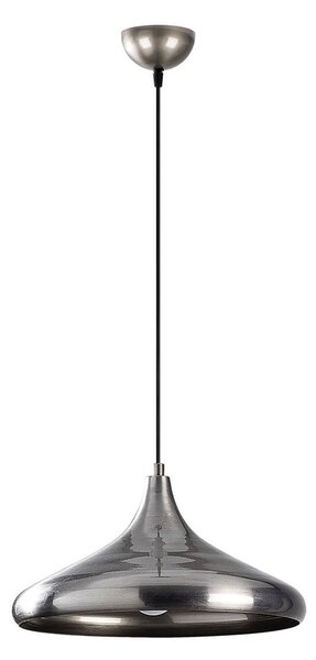 Lampa wisząca w kolorze srebra z metalowym kloszem ø 35 cm Nile – Opviq lights