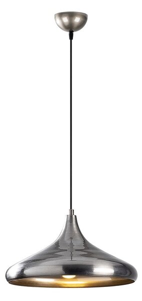 Lampa wisząca w kolorze srebra z metalowym kloszem ø 35 cm Nile – Opviq lights