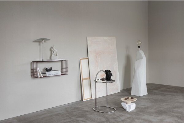 Bordowa wielopoziomowa metalowa półka 70 cm Wire – Mette Ditmer Denmark